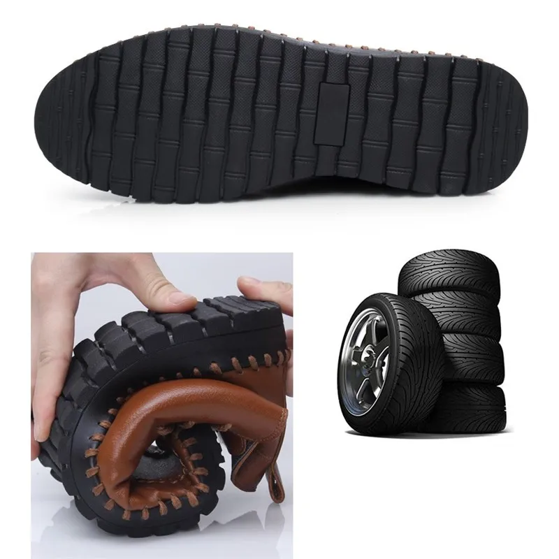 Вырваться Новый Мужские ботинки для зимние сапоги кожаные ботильоны теплые с Мех