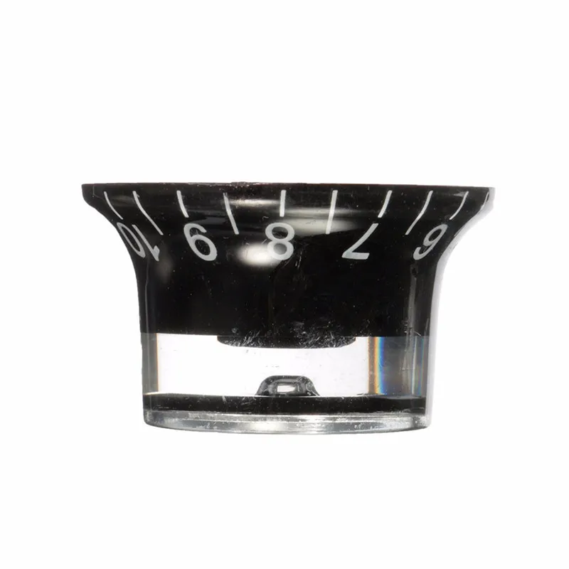 Zebra 4 шт./лот 26 мм алюминиевая акриловая черная ручка управления для гитары 2 тома