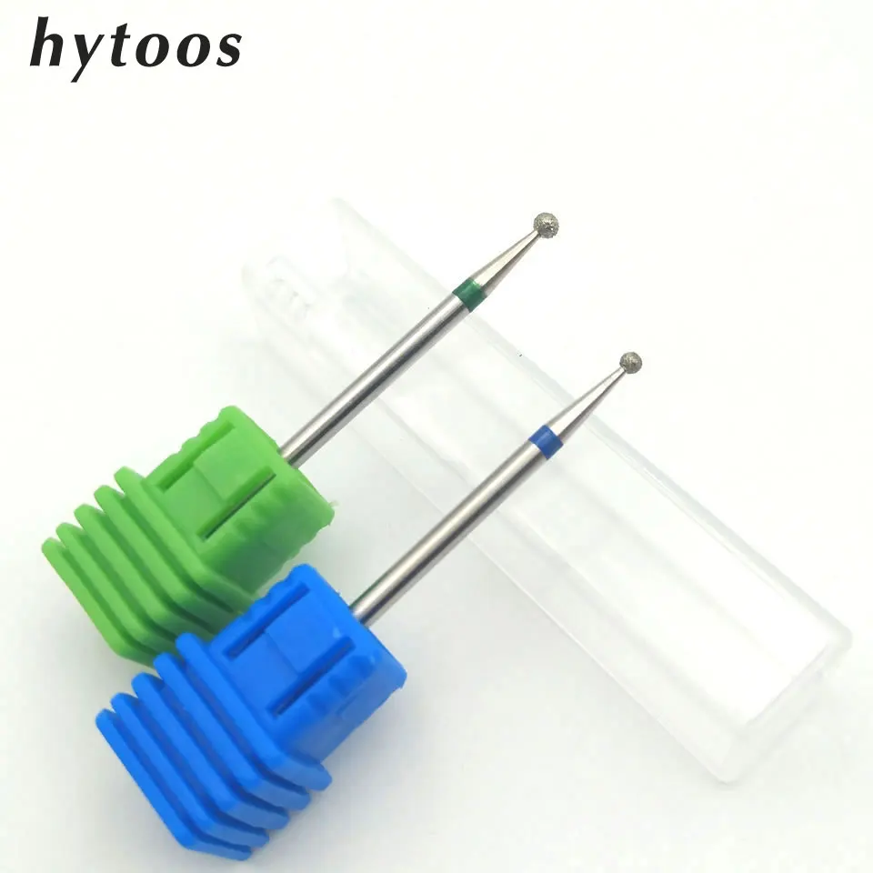 2 шт. алмазные шариковые фрезы для маникюра 3/32 дюйма|nail drill accessories|nail drillnail bits |