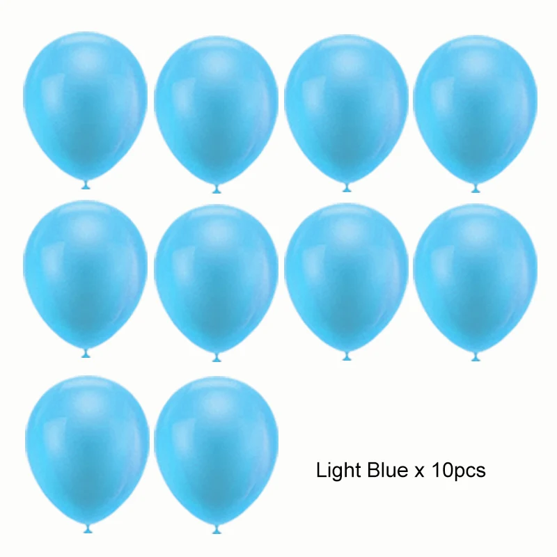 light-blue-balloon Синие морские вечерние одноразовые столовые приборы с изображением акулы, наборы для украшения дня рождения для свадьбы или «нулевого дня рождения» вечерние принадлежности MM011 - Цвет: light-blue-balloon