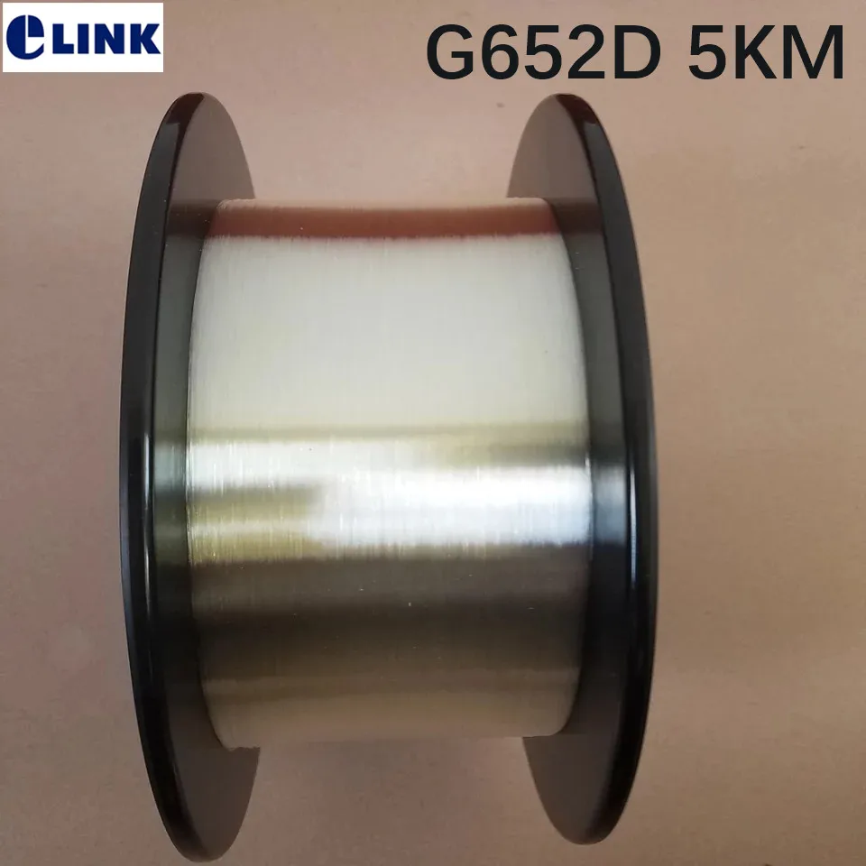 5 км/рулон Неизолированное Оптическое волокно G652D одномодовый SM 9/125um 5000 м/катушка