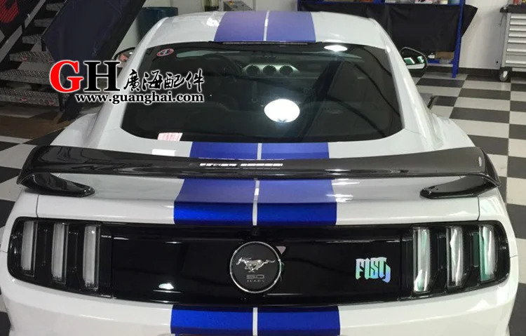 Подходит для Ford mustang GT350R 2015 задний спойлер из углеродного волокна