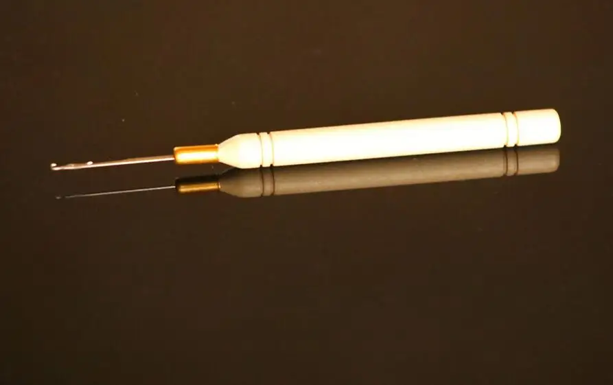 12 штук в партии микро кольцо для наращивания волос деревянная Тяговая игла