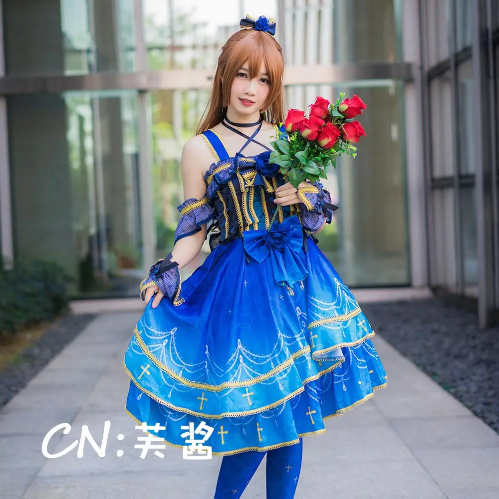 CGCOS Бесплатная доставка Косплей Костюм COS BanG Dream! Roselia 4th одиночное Лиза Imai платье