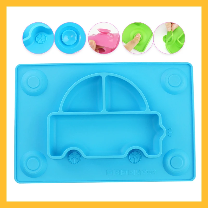 RHS2019 силиконовая тарелка для кормления младенцев поднос еды детская посуда