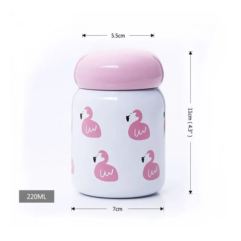 OBR термос из нержавеющей стали портативный с фламинго КАКТУСОМ кружка