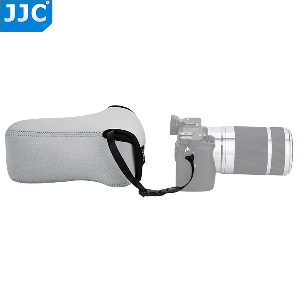 JJC DSLR Камера чехол Мягкая сумка неопреновый чехол для sony A6100 A6600 A6300 Fujifilm X-T10 X-T20 X-T30 Камера+ 55-210 мм объектив