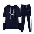 Дикий спортивный костюм из хлопка, модные толстовки с капюшоном MAMAMOO, толстовки + черные спортивные штаны для мужчинженщин, осенне-зимний комплект