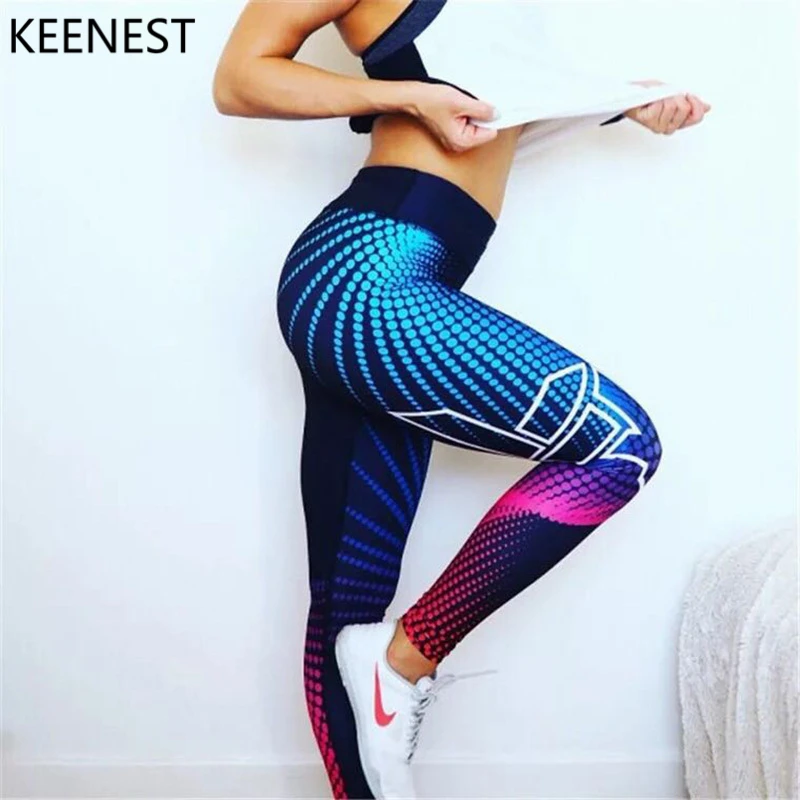 KEENEST спортивные Леггинсы для женщин штаны йоги тренировки фитнеса бега