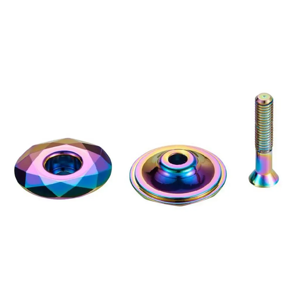 

Road Mountain Bike Top Tube Cap Bicycle Headset Cover Screws Stem Spacers High quality special hard aluminum alloy steel