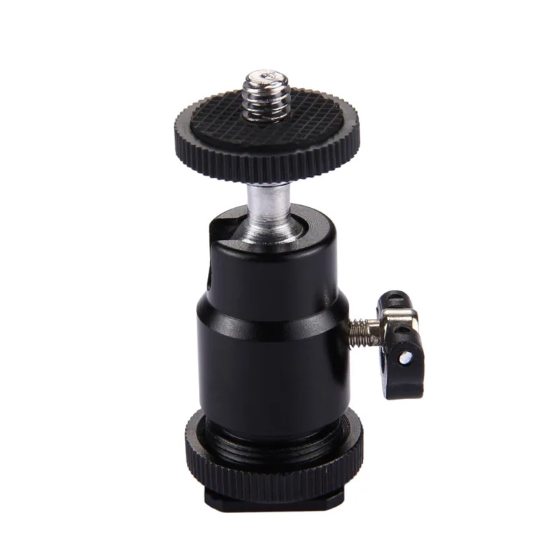 

Hot Sale Aluminum Rotatable 1/4" Screw Tripod Mount Hot Shoe Adapter Head for SLR Camera