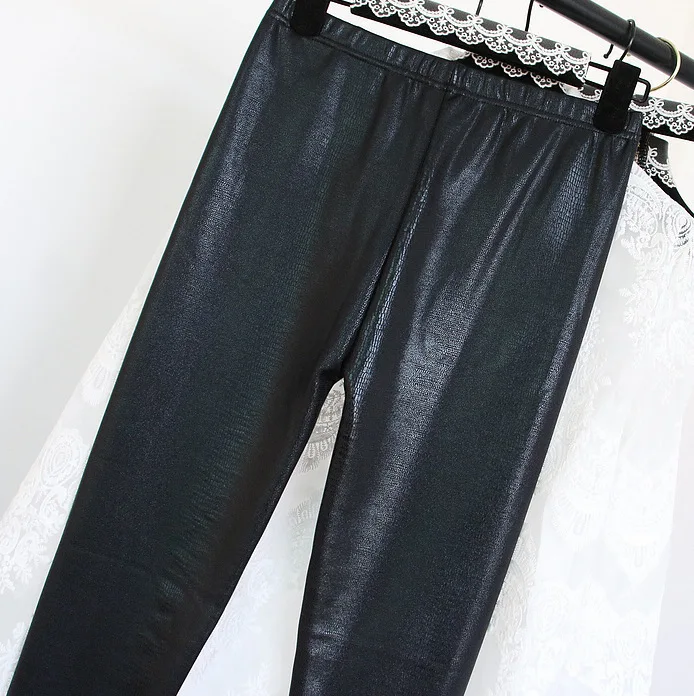 Женские модные штаны из искусственной кожи сексуальные леггинсы со змеиным