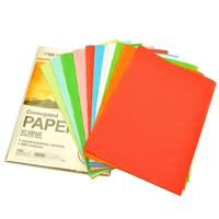 10pcs a4 color corrugated paper manual diy art paper children origami corrugated paper 10colors