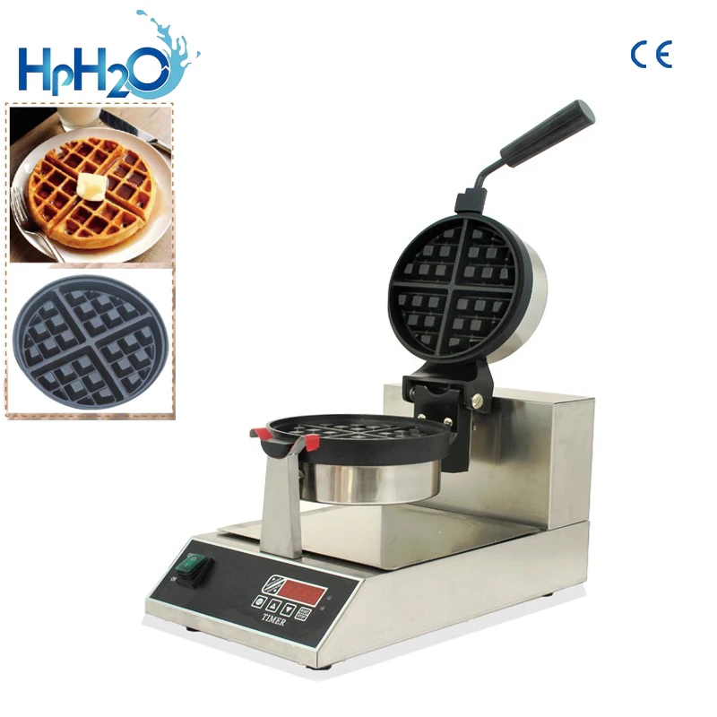 

snack machines commercial LED Electric Digital mini rotate 4pcs waffle maker Rotary Waffe Maker Iron Machine Baker