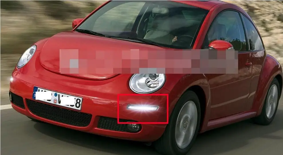 2007~ 2010 Beetle Дневной светильник;! Светодиодный, Beetle противотуманный светильник, 2 шт.; Cabrio, Tiguan Touran Caddy Jetta 6, Beetle головной светильник