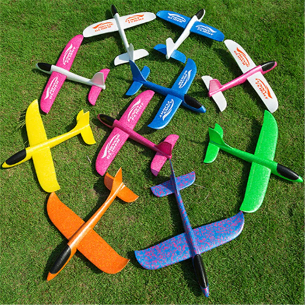 

15 Styles Inertial Foam Airplane Plane Model OutdoorToys EVA Aircraft Airplane Made Of Foam Plastic Hand Launch Throwing Glider