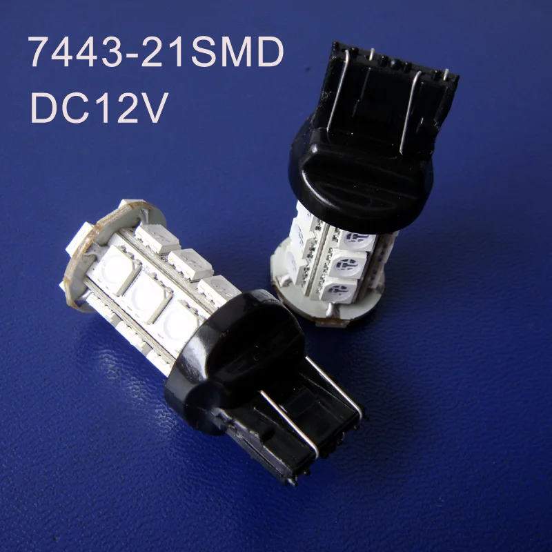 Стоп сигнал Автомобильный светодиодный 12 В 4 Вт T20 7443 W21/5 Вт|light bulb|led bulbs light lampslamp lamp