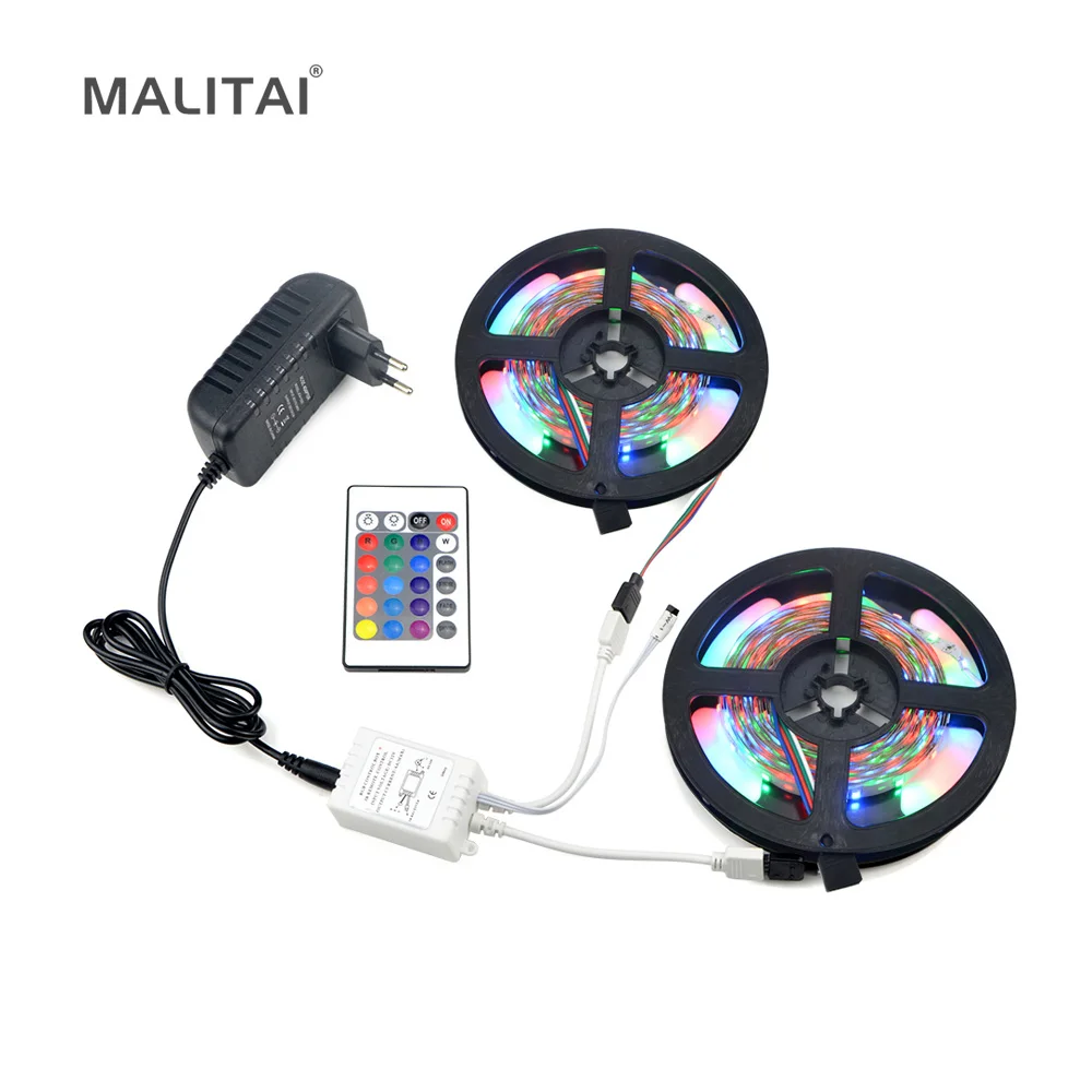 Полный набор RGB Светодиодная лента 2835 (3528) 5 м 10 Водонепроницаемая светодиодная 300