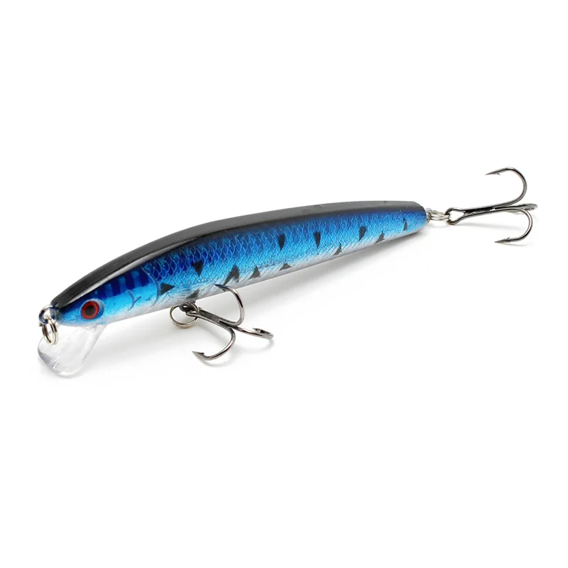 Yuewins Minnow Fishing Lure Artificial 9.5cm 8.5g 3D Eyes Professional Wobblers 6# Hook Hard Baits Pesca Tackle WU165 | Спорт и