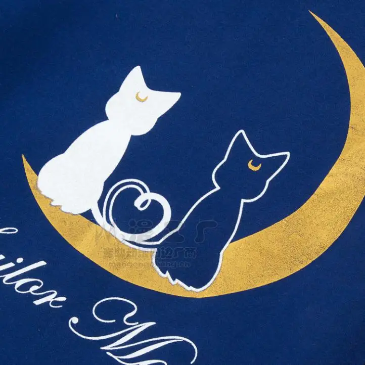 Girls Sailor Moon Luna Cat Hoodie Blue Cute Jaket Coat Amo Good Quality Women | Женская одежда