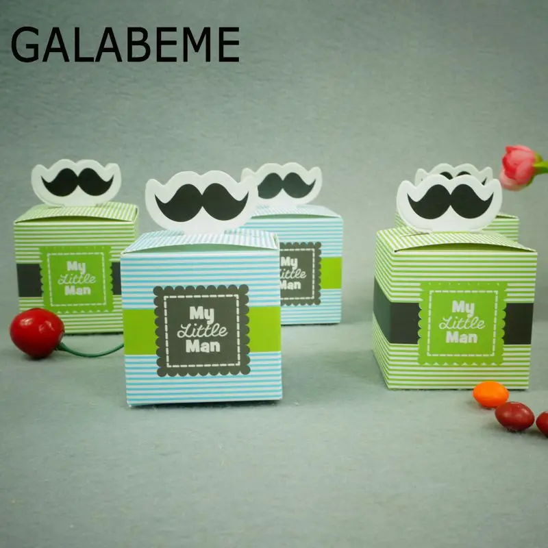 Galabeme 50 шт. 5 см мой маленький человек детский душ коробка конфет Ducha del bebe