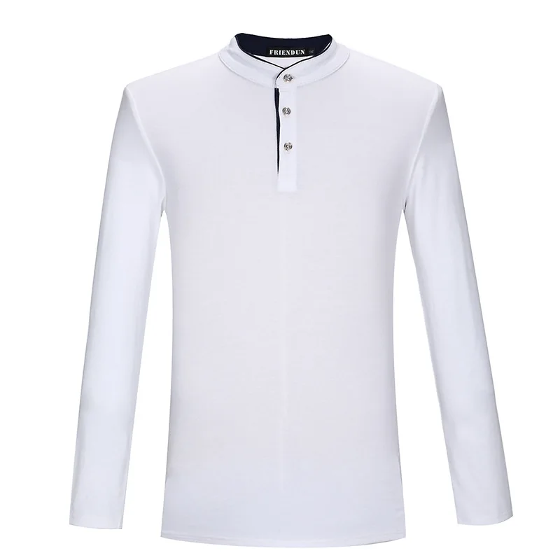 2016 Осень Повседневная Футболка Мужчины Мода Полосатый С Длинным Рукавом мужская