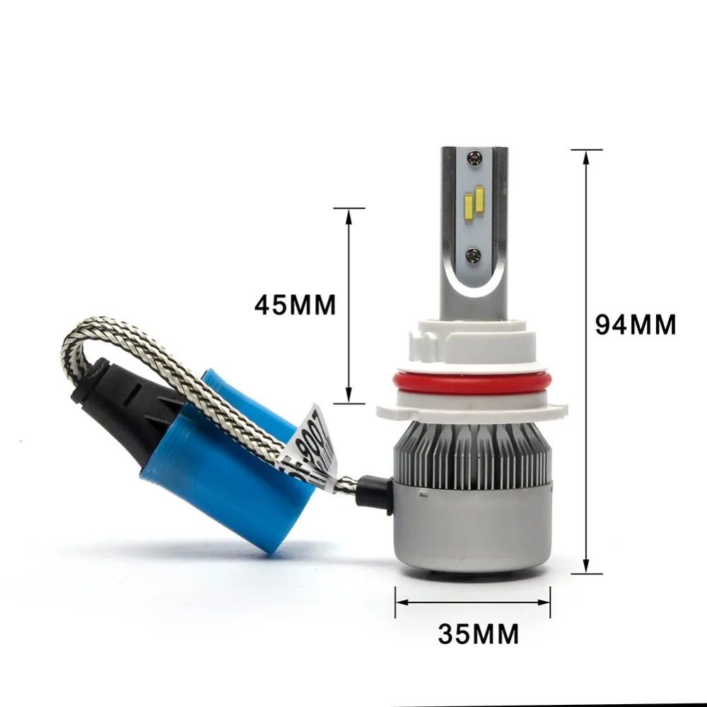 Triclicks 9007/HB5 12 V Высокая Низкая фара лампы 72 W 80 100 120 160 9007 Flip чип фары для Audi Jeep Dodge