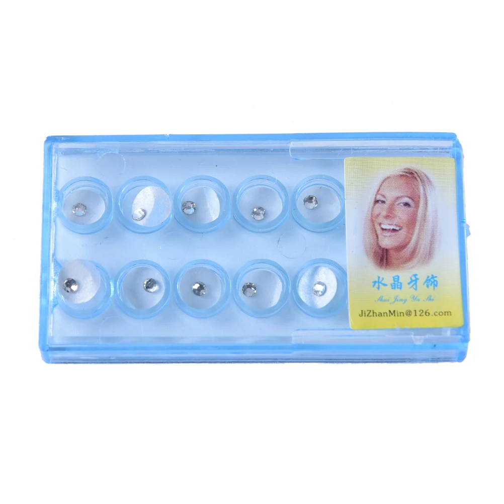 10 шт./кор. Кристальные зубные украшения ювелирных изделий блестящие