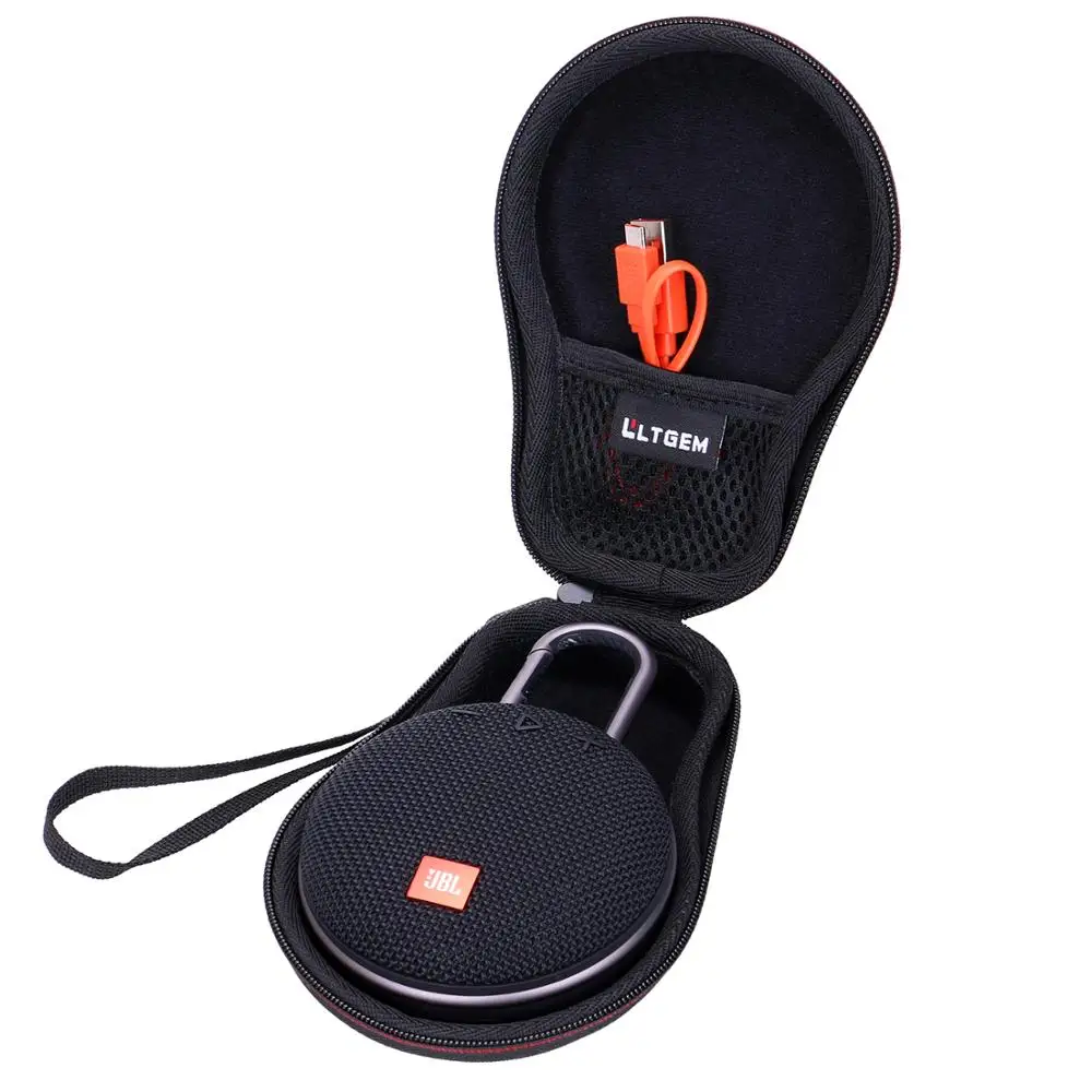 LTGEM EVA черный чехол для переноски JBL Clip 2 или 3 водонепроницаемый портативный Bluetooth