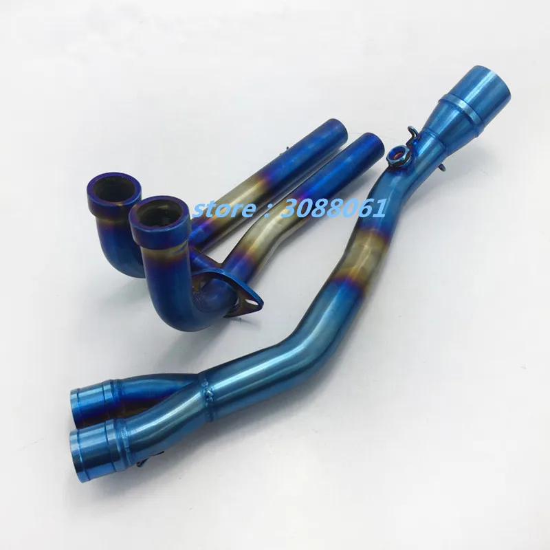 Синяя выхлопная труба средней длины глушитель полная система для Yamaha R15 Tmax500 T MAX500