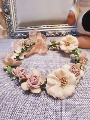 Повязка на голову женская в Корейском стиле свадебная модная корона с цветами