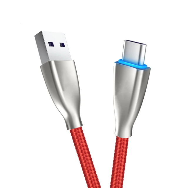 Кабель Usb Tipe C для huawei mate 20 10 P20 Pro Super Charge 5a Быстрая зарядка кабель type-c Usb-c зарядное устройство для телефона кабель - Тип штекера: Red