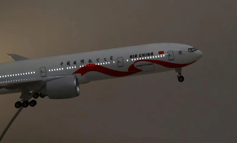 1/157 масштаб 47 см самолет китайские авиалинии Boeing 777 B777 DreamlinerAircraft воздушная Модель W светильник литой под давлением пластик