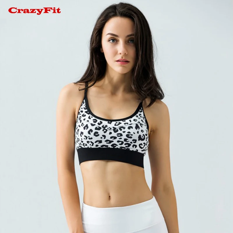 Профессиональных женщин CrazyFit спортивный бюстгальтер тренажерный зал работает