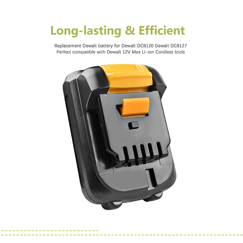 Литий ионный аккумулятор bonacell 2000 мАч для DEWALT DCB120 DCB127 DCB121 12 В DCB100 DCB101 DCB119