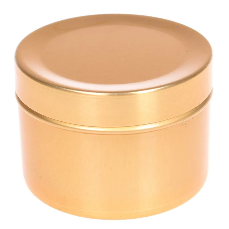 gold 1 шт. мини коробка для хранения оловянного чая круглый металлический чехол для свадебных ювелирных изделий конфетные подарки Органайзер Контейнер игрушки чай защитные ящики для хранения - Цвет: gold