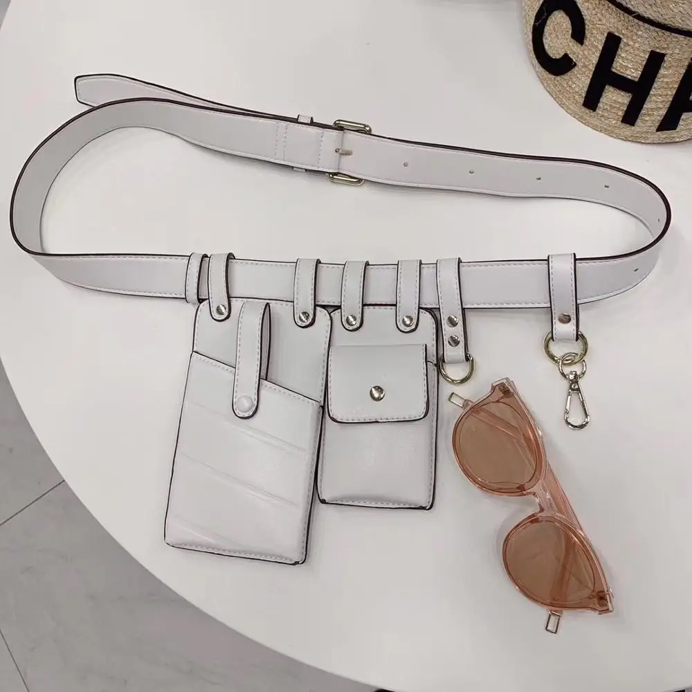 Стильная женская поясная сумка из искусственной кожи для девочек сотового