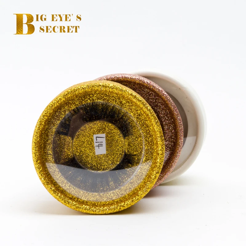 Big eye's secret 5 шт оптом, блестящие круглые накладные ресницы упаковочные коробки Поддельные 3d накладные ресницы из норки чехол пустой