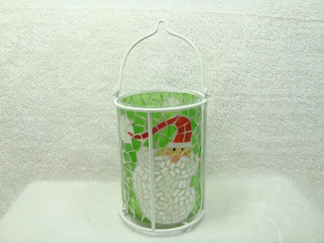 

Fashion home / exterior single / glass mosaic hanging candlestick (z1564)