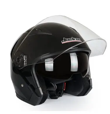 1 Jiekai 512, полулицевой мотоциклетный шлем с двойными линзами, Capacete Para moto cicleta Cascos moto, винтажные шлемы для скутера - Цвет: 1
