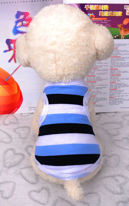 Щенок жилет Рубашки для мальчиков собака одежда Весна и лето домашнее животное