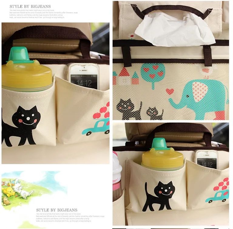 Новая многофункциональная дорожная сумка для автомобильного сиденья черная