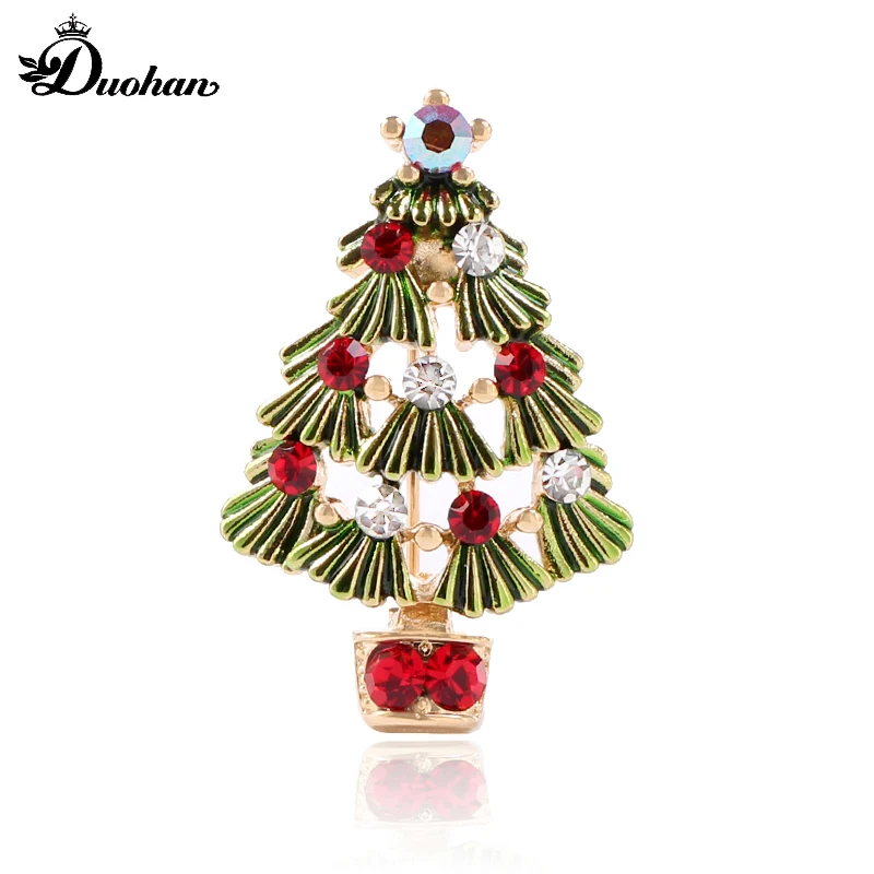 Duohan бренд Рождество дерево Дизайн брошь аксессуар доступен для Для мужчин и
