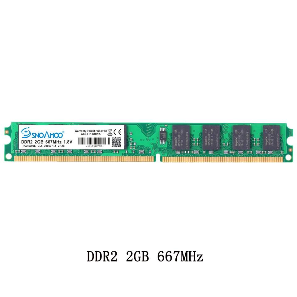 SNOAMOO RAMs DDR2 для настольных ПК 667 МГц 800 в|ram ddr2|pc ram ddr2for intel |