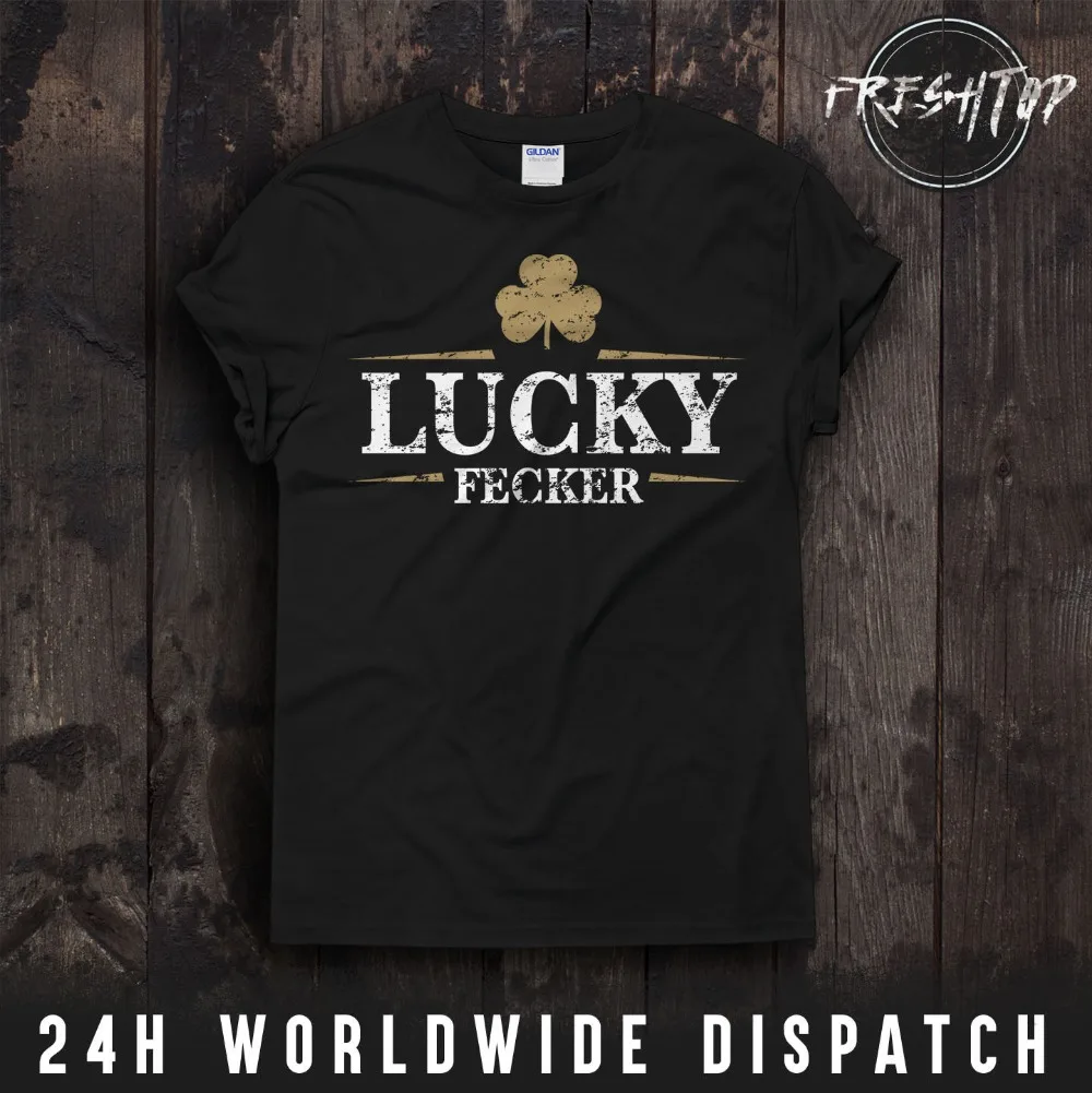 2019 горячая Распродажа 100% хлопок женская футболка ко Дню Св. Патрика Lucky Fecker