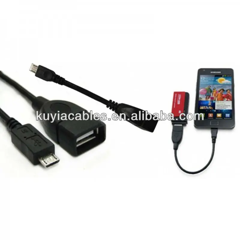 Бесплатная доставка Высокое качество USB хост OTG кабель Micro к женскому для Samsung Galaxy