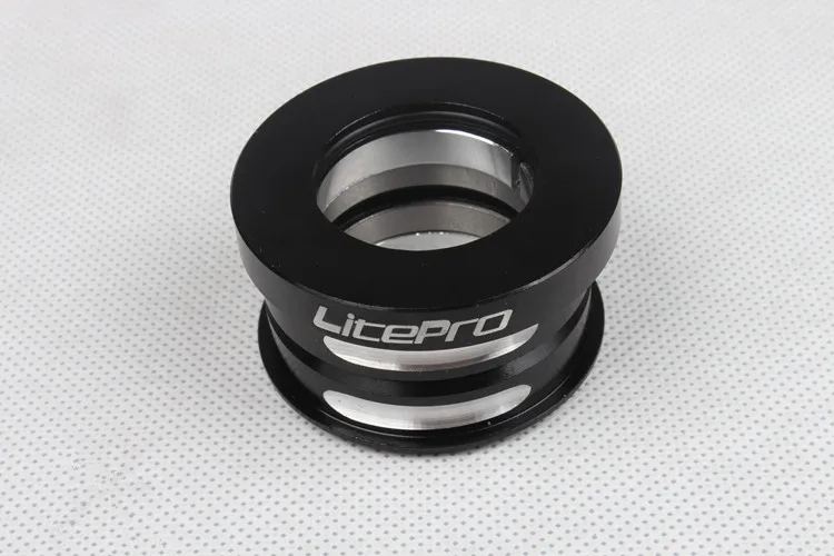 Тайваньская Litepro Складная велосипедная гарнитура 44 мм Al 7075 CNC велосипедная Гарнитура Для Dahon SP8 SP18 VP18 MUP8 JP8 BYA412 4 цвета - Цвет: Черный