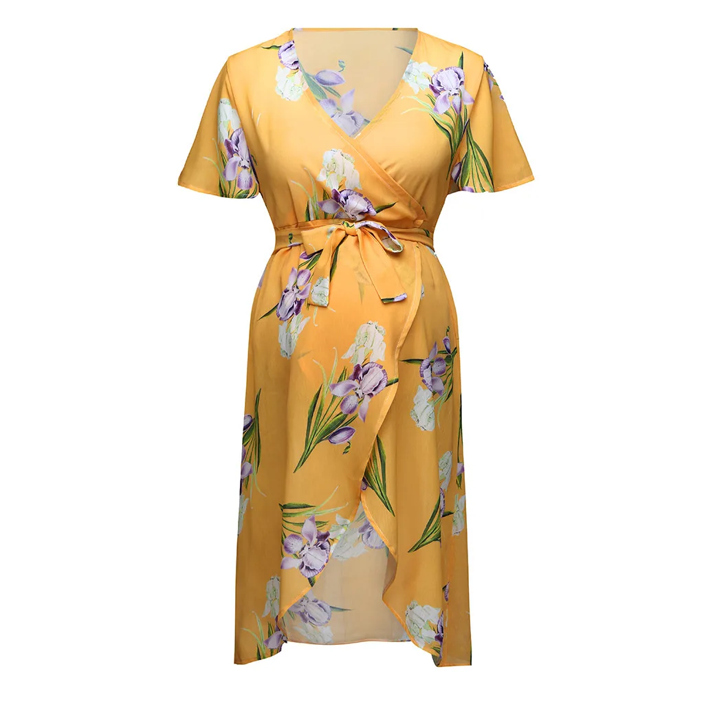 ARLONEET женское платье для беременных пляжное свободное дышащее шифоновое