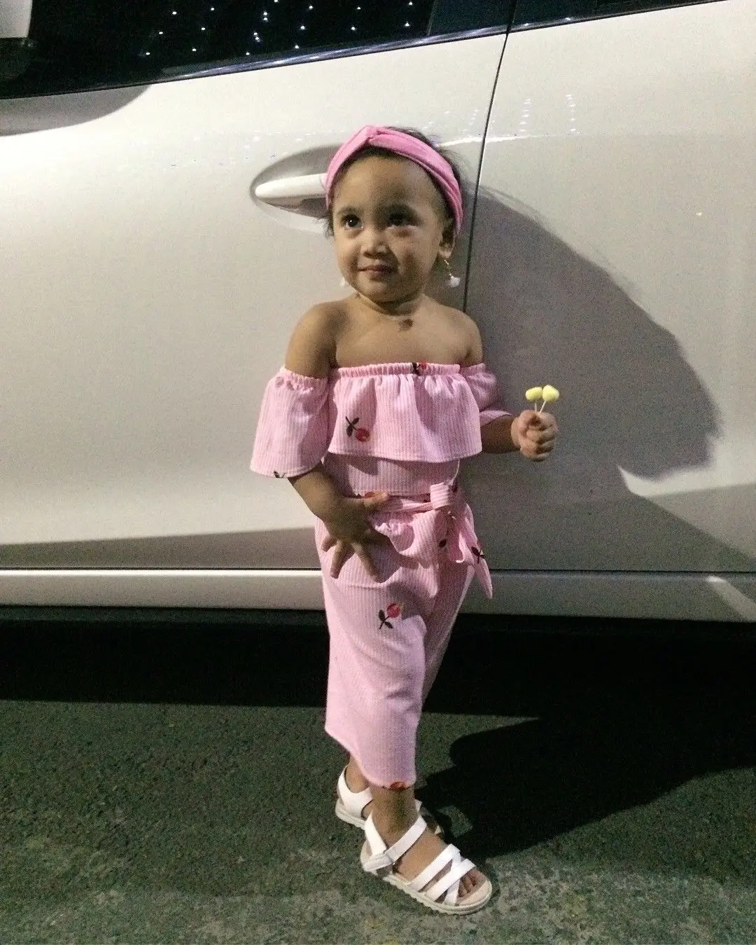 Новая летняя одежда для маленьких девочек из 2 предметов Милая футболка в полоску