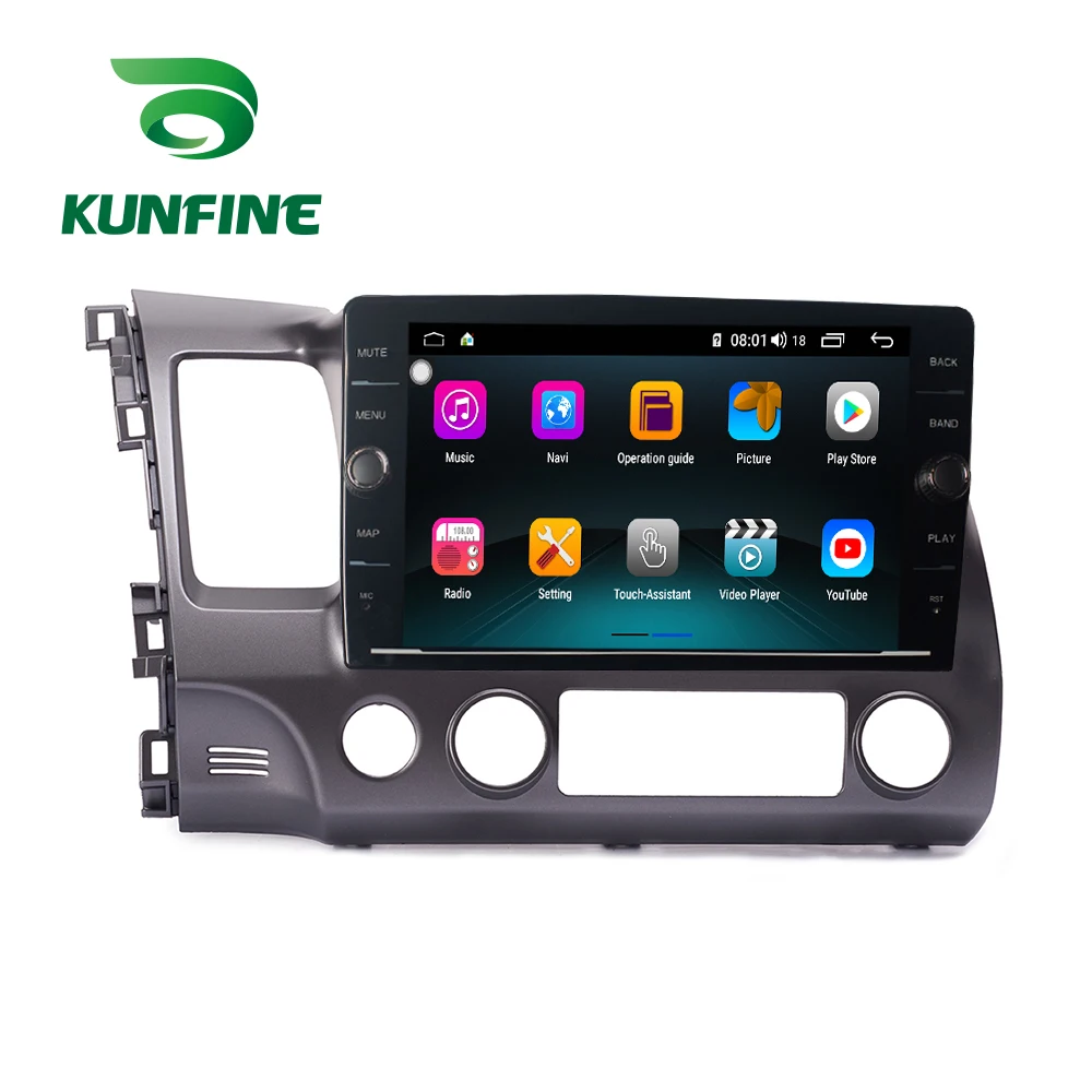 Восьмиядерный 4 Гб ОЗУ 64 ПЗУ Android 8 1 автомобильный DVD GPS плеер Deckless стерео для Honda Civic